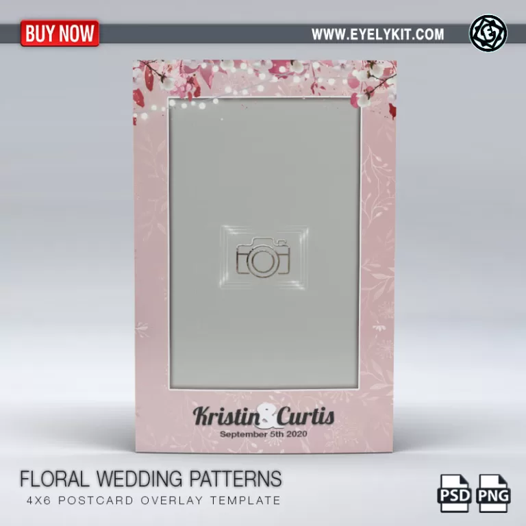 free floral wedding photo booth template PHOTO BOOTH OVERLAY OVERLAY-TEMPLATE-FLORAL-WEDDING-PATTERNS-1PICP