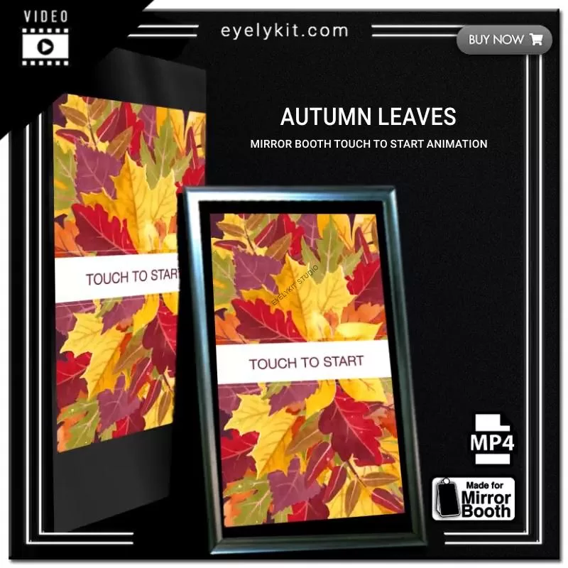 Mirror Booth Start Screens - AUTUMN LEAVES
