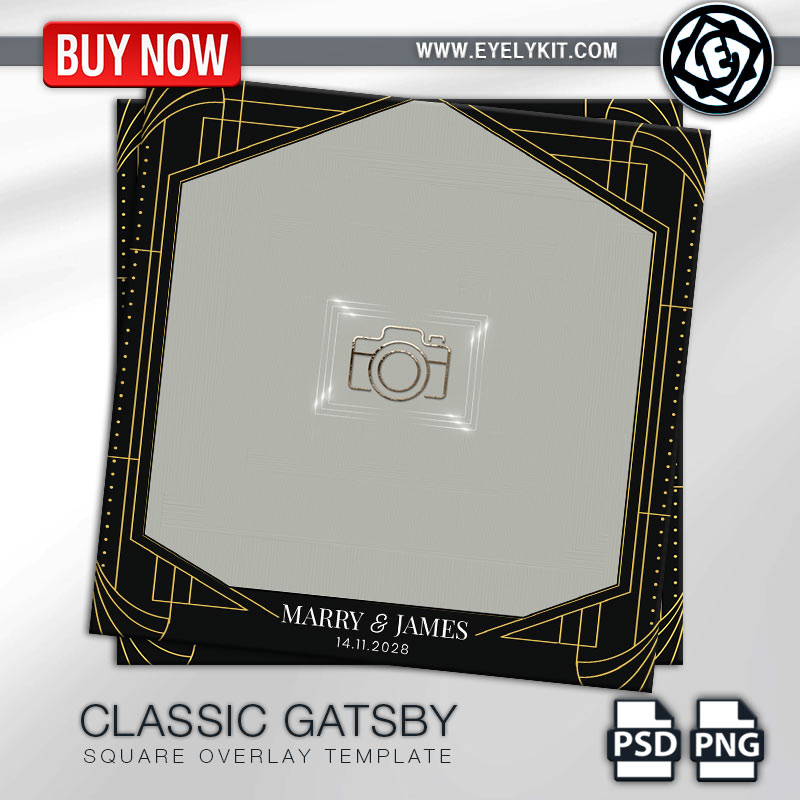 Eyelykit Studio Photo Booth Overlays And Animations CLASSIC GATSBY