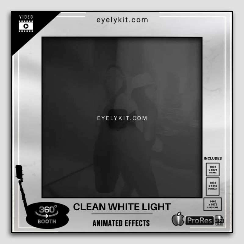360 Photo Booth Effects - CLEAN LIGHTING EFFECT