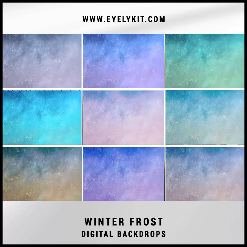 VIRTUAL BACKDROP winter-frost DIGITAL-BACKGROUNDS-FOR-PHOTOBOOTH-OVERLAYS-winter-frost