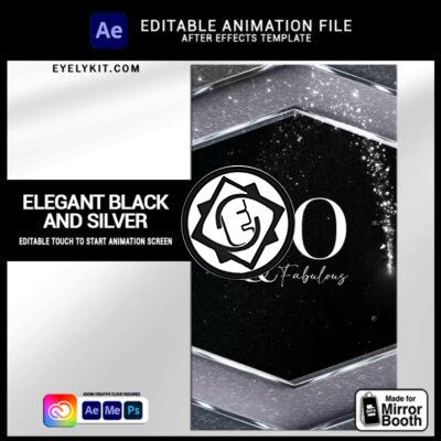 Booth File Eyelykit Studio - ELEGANT BLACK AND SILVER - (AFTER EFFECTS FILE)