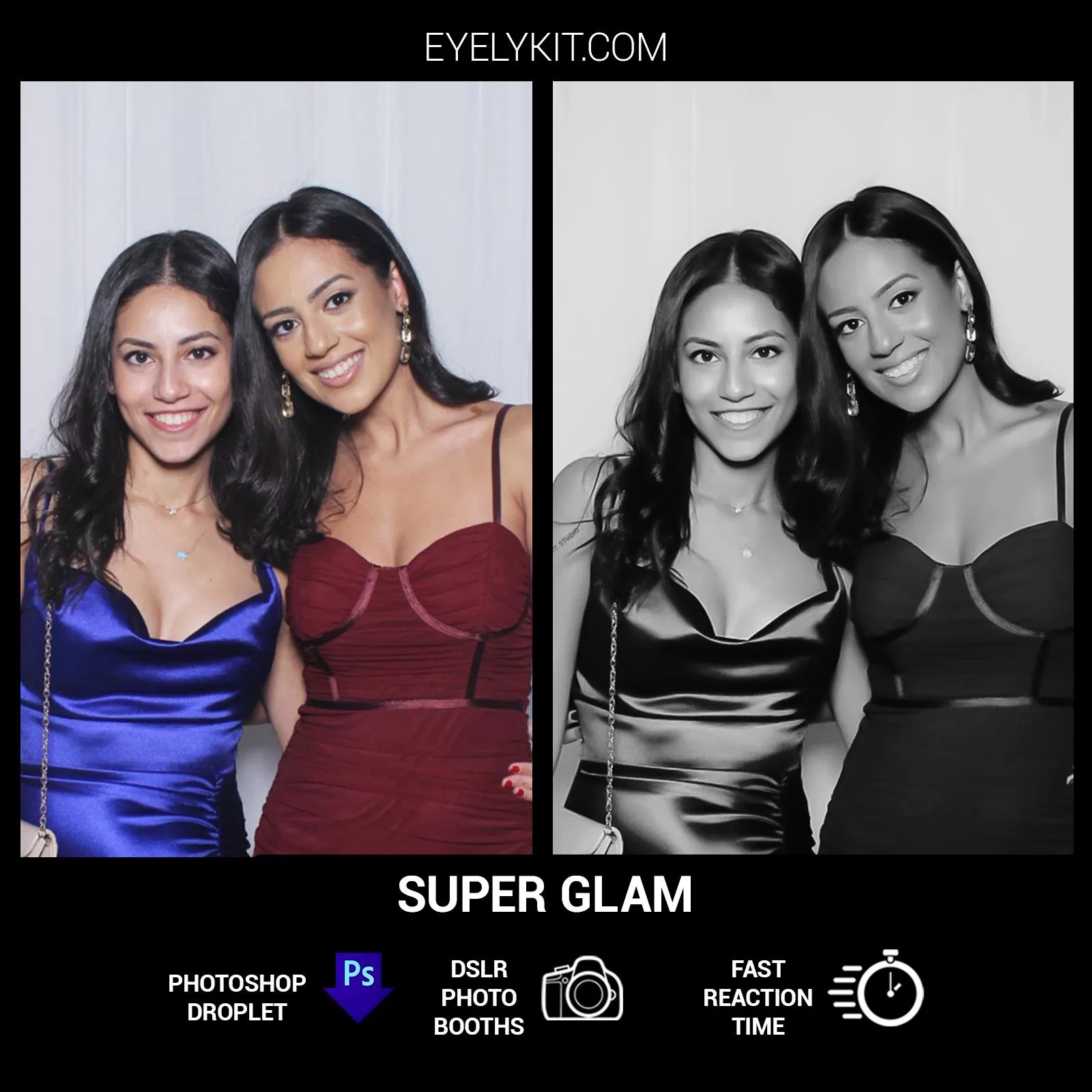Photo Booth Droplet - SUPER GLAM - PERFECT SKIN
