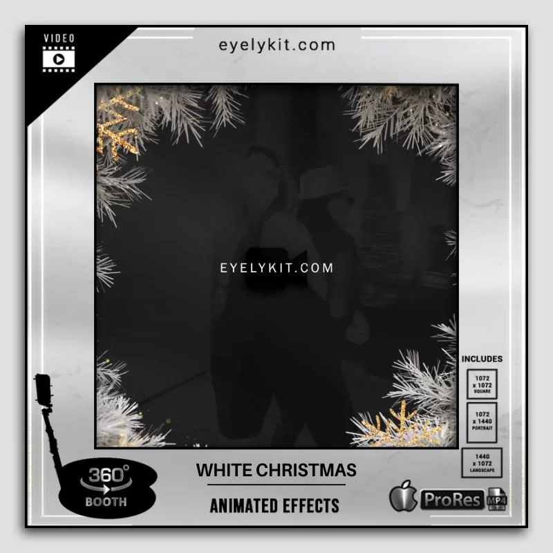 360 Photo Booth Effects - WHITE CHRISTMAS