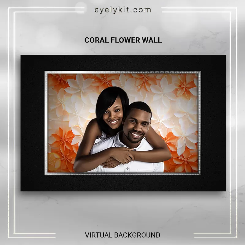 digital backdrops photo booths CORAL-FLOWER-WALL-1-VIRTUAL-BACKDROP-PHOTOBOOTHS
