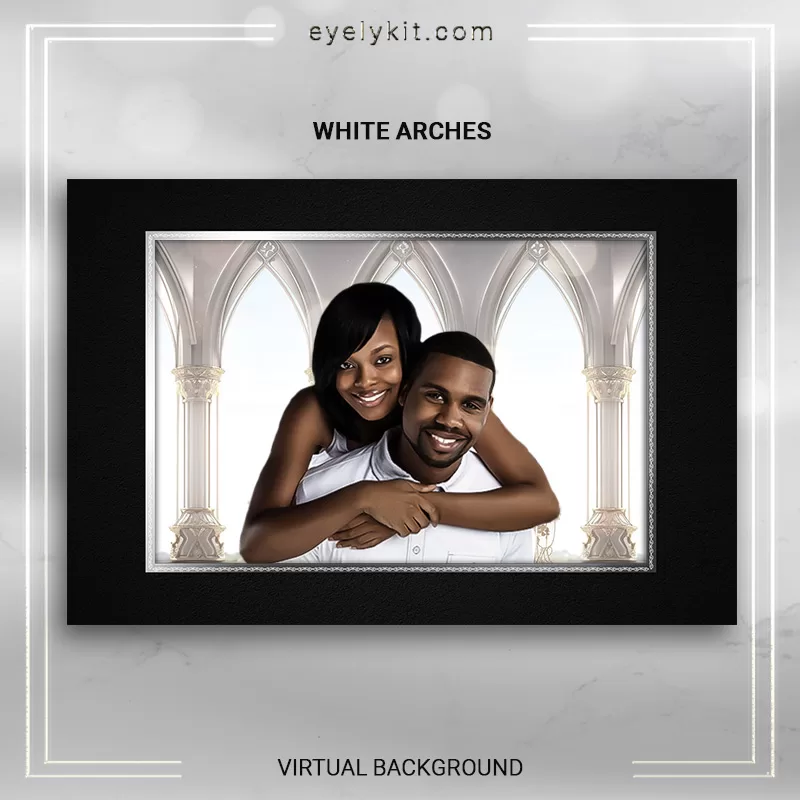 virtual photobooth backdrops WHITE-ARCHES-2