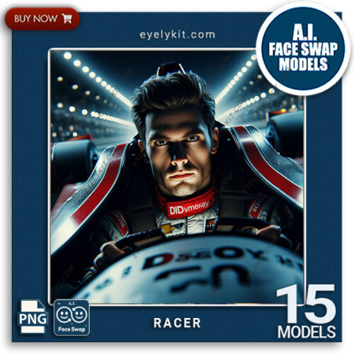 racing AI face swap images avatars ai-photo-booth-face-swap-models-the-racer-racecar-1