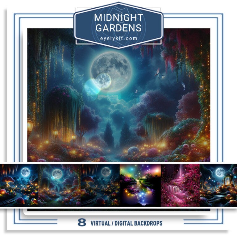 10 Stunning Enchanted Midnight Gardens Backdrops Download