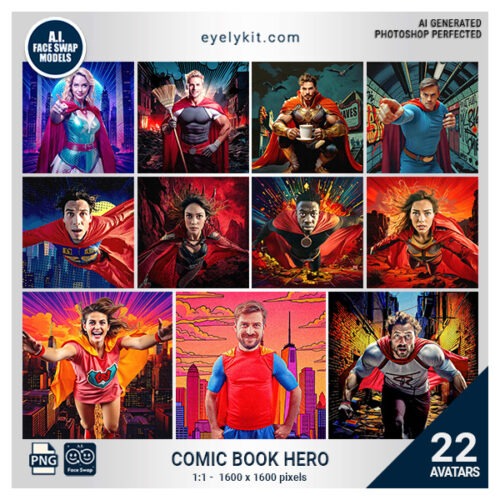 comic book hero face swap- comic book hero face swap, superhero face swap avatars, photo booth hero graphics, comic-themed face swap set, superhero photo booth templates, face swap for comic conventions, hero face swap images, dynamic superhero face swap, comic book overlay for photo booths, photo booth face swaps with comic effects, fun hero face swap avatars