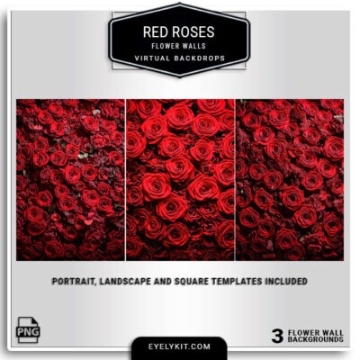 3+ Awesome Red Roses Wedding Flower Wall Backdrops Download