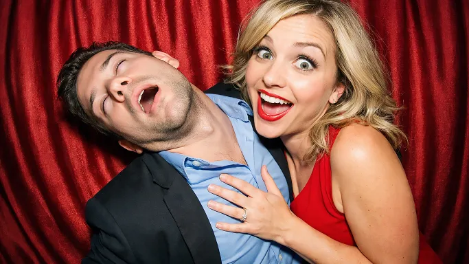 7 fun photo booth poses plus 100 more printable ideas! Perfect for weddings, parties, and viral photo moments. Get your pose guide today!