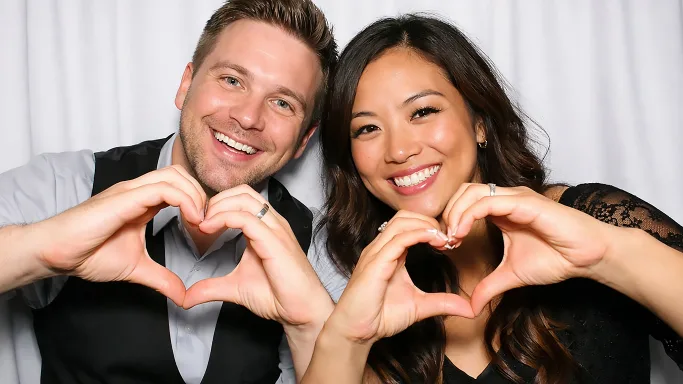 7 fun photo booth poses plus 100 more printable ideas! Perfect for weddings, parties, and viral photo moments. Get your pose guide today!