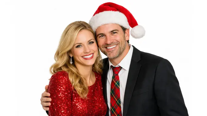 a-Happy-couple-posing-for-a-photo-booth-photo-at-a-holday-party