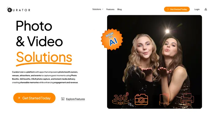 Best photo booth software 2026-curator-live-booth-photobooth-software-website